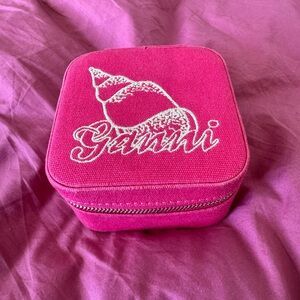 Ganni Pink Travel Jewelry Box